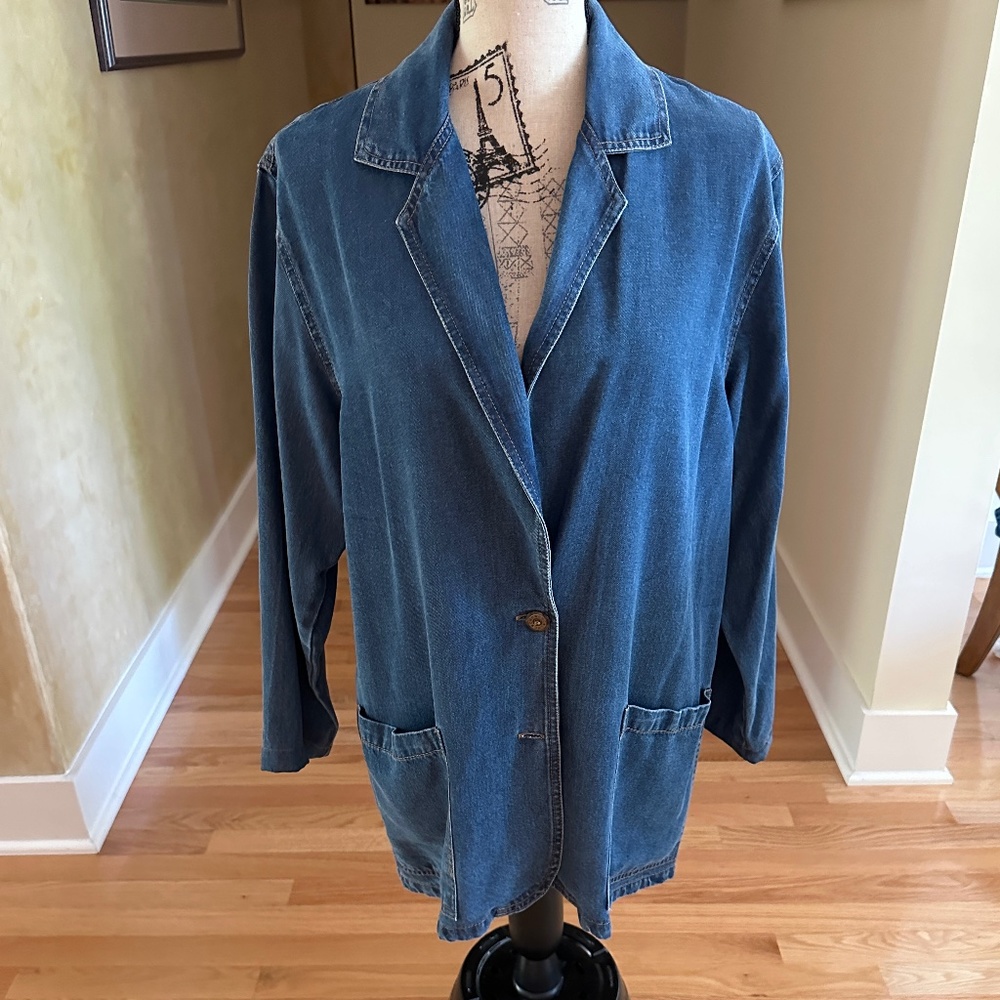 Vintage Click by Color Me Cotton Denim Jacket & Pants Size Medium